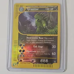 Pokemon TCG Tyranitar 040/147 Aquapolis Reverse Holo Rare 120 HP English - Image 1
