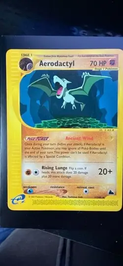 Pokemon TCG Skyridge Aerodactyl 1/144 Rare NM 2003 WotC Vintage Classic Card - Image 1