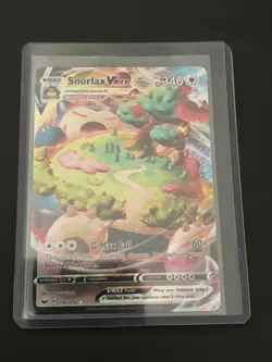 Pokemon TCG Snorlax VMAX 142/202 Sword & Shield Holo Full Art English 2020 - Image 1