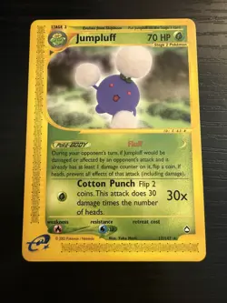 2002 Pokemon TCG Jumpluff 17/147 Aquapolis NM - Image 1