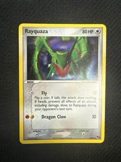 Rayquaza POP Series 1 Holo Rare 3/17 2006 Pokemon TCG English swirl 🌀 - Image 1