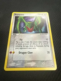 Rayquaza POP Series 1 Holo Rare 3/17 2006 Pokemon TCG English swirl 🌀 - Image 2