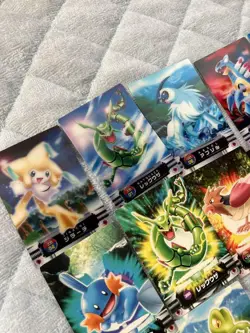 Set 54 Jirachi Rayquaza Pokemon Carddass Zukan Card Vintage Nintendo Japanese - Image 3