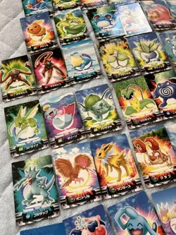 Set 54 Jirachi Rayquaza Pokemon Carddass Zukan Card Vintage Nintendo Japanese - Image 5