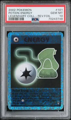 Pokemon Legendary Collection Reverse Holo Foil Potion Energy 101 PSA 10 Low Pop - Image 1