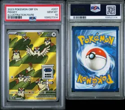 Pokemon Pidgey Obsidian Flames 207/197 Illustration Rare PSA 10 Gem Mint - Image 3