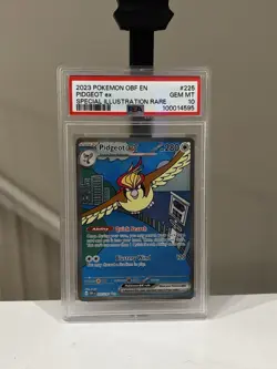 Pidgeot ex 225/197 SV03: Obsidian Flames Holo PSA 10 GEM MINT Pokemon TCG - Image 1