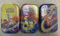 Pokemon TCG Kanto Power Mini Tins Sealed X3 - Image 1