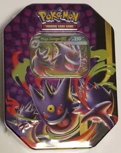 Pokemon TCG Mega Moonlight Tin Mega Gengar ex Factory Sealed New In Hand AU - Image 1