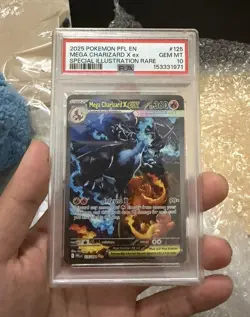 Pokemon TCG Mega Charizard X Ex 125/094 Phantasmal Flames - PSA 10 - Image 1