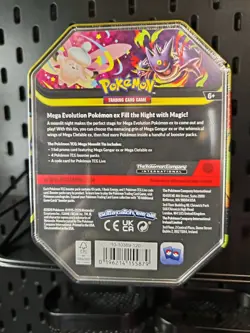 Pokemon TCG: Mega Mega Moonlit Tin Mega Gengar Ex Promo | Factory Sealed - Image 2