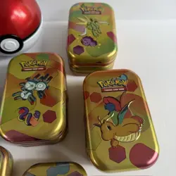Lot of 19 EMPTY Pokemon TCG Ball Tins and Mini Tins Unova BBolt Scarlet & Violet - Image 4