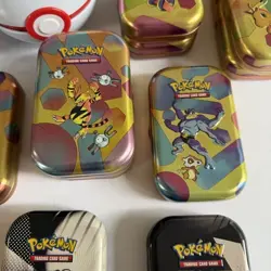 Lot of 19 EMPTY Pokemon TCG Ball Tins and Mini Tins Unova BBolt Scarlet & Violet - Image 5