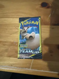 Pokemon Sun Moon Team Up 3-Card Mini Booster Pack Full Art TagTeam Edition - Image 1