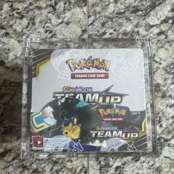 Pokemon TCG Sun & Moon Team Up Booster Box SEALED with Acrylic Case - Image 1