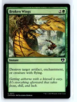 FOIL Broken Wings Commander Masters Common - MTG Magic the Gathering Card - Image 1