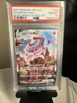 2021 POKEMON JAPANESE S PROMO #189 FA/ESPEON VMAX EEVEE HEROES EEVEE'S SET - Image 1