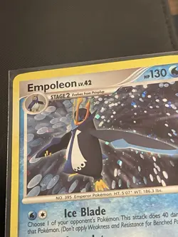 Pokemon TCG Empoleon 4/130 Diamond & Pearl Holo Rare 130 HP English 2007 - Image 2