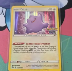 The Pokemon Company Ditto 053/078 Rare Holo Pokemon GO 2022 70 HP English - Image 1
