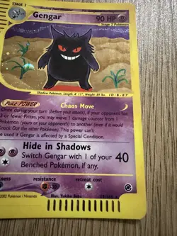 The Pokemon Company Gengar 013/165 Expedition Base Set Holo Rare 90 HP 2002 EN - Image 2
