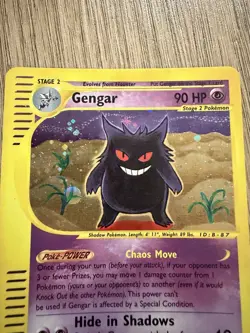 The Pokemon Company Gengar 013/165 Expedition Base Set Holo Rare 90 HP 2002 EN - Image 4