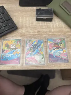 Pokemon TCG First Partner Illustration Collection Series 1 Gen 7 Alola Starters - Image 1