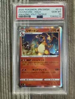 Charizard - 012/100 - Holo Rare R Volt Tackle Japanese - Pokemon Card - PSA 10 - Image 1