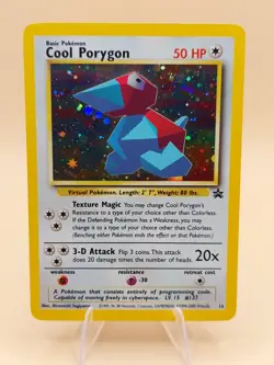 Cool Porygon Holo Rare Pokemon Black Star Promo #15 WOTC 1999-2000 - Image 1