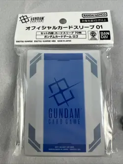 Gundam Card Game Official Card Sleeve 01 Logo Design 70pcs Bandai Japan - Image 4