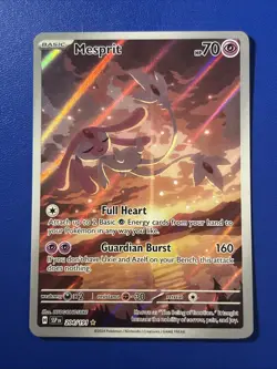 Pokemon TCG Mesprit 204/191SV08: Surging Sparks Illustration Rare Holo Card - Image 1