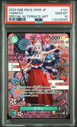 PSA 10 Yamato OP01-121 SEC Awakening of the New Era Japanese ONE PIECE Card - Image 1