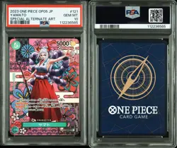 PSA 10 Yamato OP01-121 SEC Awakening of the New Era Japanese ONE PIECE Card - Image 3