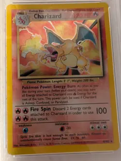 1999 Pokemon Base Set Holo Charizard 4/102 PSA 4 - Image 4