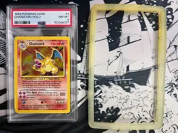 CHARIZARD HOLO 4/102 1999 BASE SET UNLIMITED POKEMON PSA 8 NEAR MINT - Image 1