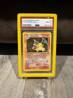 1999 Charizard 4/102 Base Set Holo Pokemon PSA 8 - Image 1