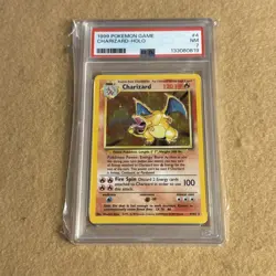 Pokemon 1999 Base Set Charizard #4/102 Holo Psa 7 - Image 1