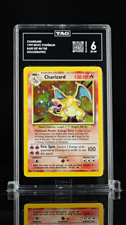 TAG 6 Charizard 4/102 Base Set Holo Rare 1999 WOTC English Pokemon TCG - Image 1