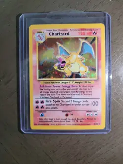 1999 Pokemon Base Set Charizard 4/102 Holo Unlimited Rare WOTC Vintage Raw - Image 1