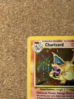 Pokemon TCG Charizard 4/102 Base Set Holo Rare 1999 English 120HP MP - Image 3