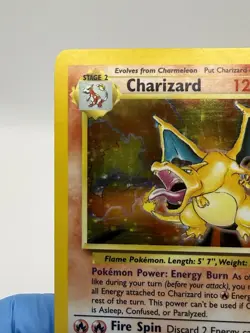 1999 Pokemon Base Set Unlimited Charizard Holo 4/102 MP/HP Vintage 🔥 - Image 4