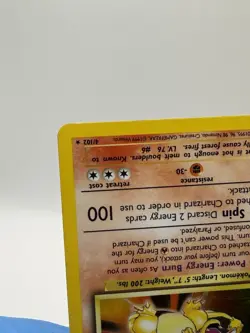 1999 Pokemon Base Set Unlimited Charizard Holo 4/102 MP/HP Vintage 🔥 - Image 5