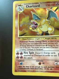 1999 Pokemon Base Set Charizard Holo #4/102 – Unlimited - Image 2