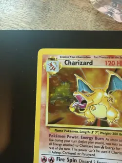 1999 Pokemon Base Set Charizard Holo #4/102 – Unlimited - Image 3