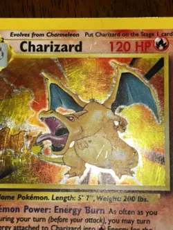 1999 Pokemon Base Set Charizard 4/102 Holo Rare WOTC Unlimited Vintage Played - Image 4