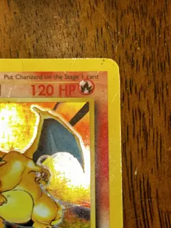 1999 Pokemon Base Set Charizard 4/102 Holo Rare WOTC Unlimited Vintage Played - Image 5