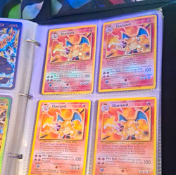 Pokemon TCG Base Set Charizard 4/102 Holo Unlimited English 1999 Lot of 4 - Image 1