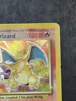 Pokemon Charizard 4/102 Base Set Holo Spanish DMG WOTC Vintage 1999 - Image 4