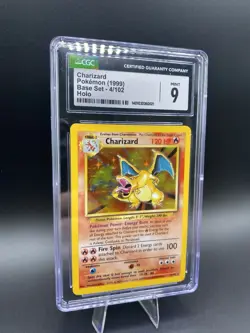 Charizard Pokemon TCG Base Set Holo Rare CGC 9 4/102 English 1999 - Image 5