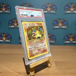 1999 Pokemon TCG Charizard Base Set Holo Unlimited Rare Card 4/102 PSA4 - Image 2