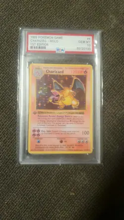 Wizards of the Coast 1999 Pokemon Base Set Charizard 4/102 Holo 1st Ed PSA 10 - Image 1